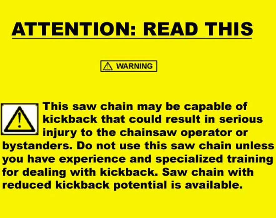 72LPX Oregon Powercut Saw Chain 3/8" .050 - Sold by the Drive Link